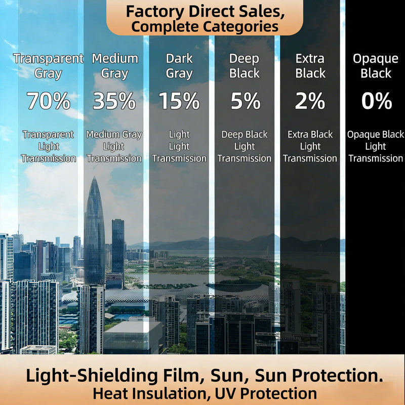 One-Way Mirror Window Film for Privacy & Heat Reduction