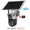 Dual-Lens Solar Security Camera with 4K Night Vision
