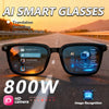 AI Translation Smart Glasses with 8MP Camera and 4K Video