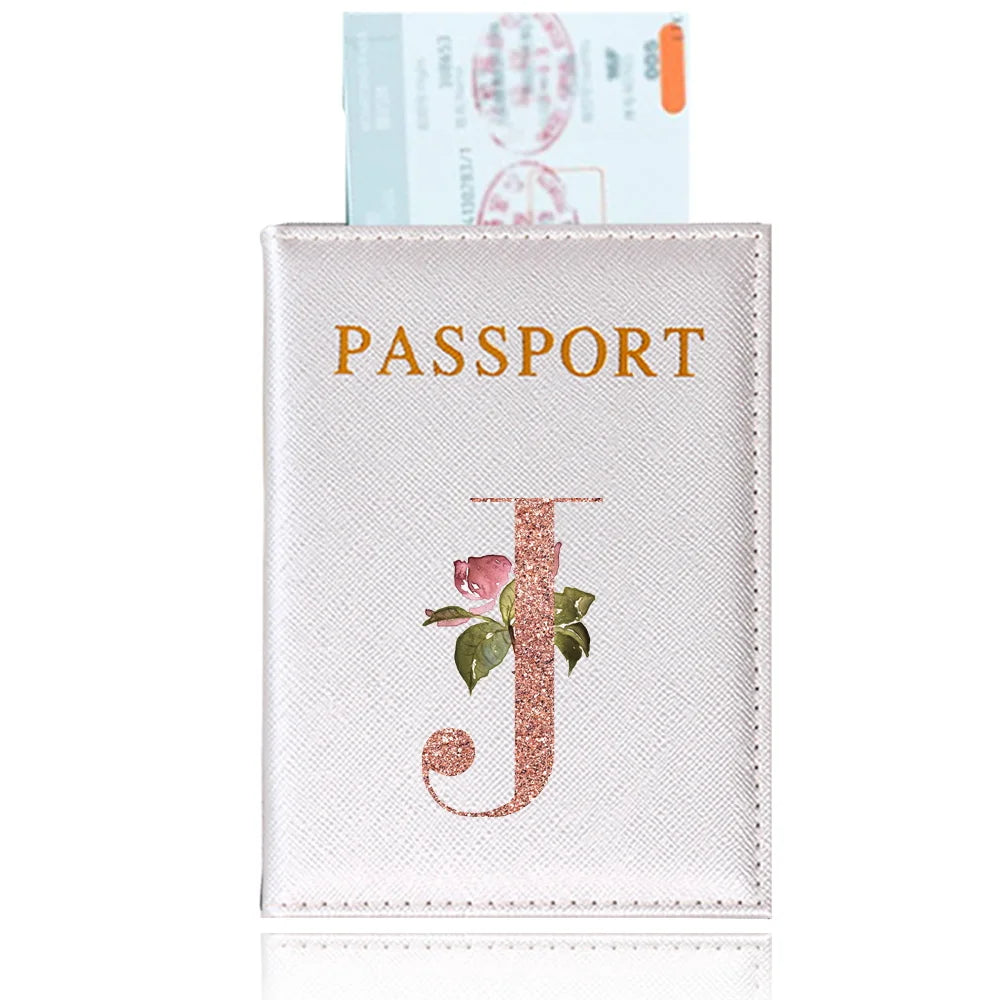 Elegant Rose Gold Passport Cover