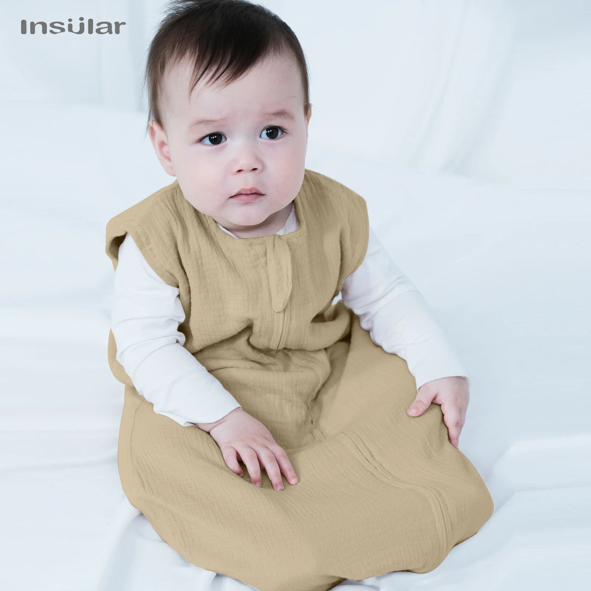 Muslin Cotton Baby Sleeping Bag – Anti-Kicking Cocoon for Newborns to 18 Months