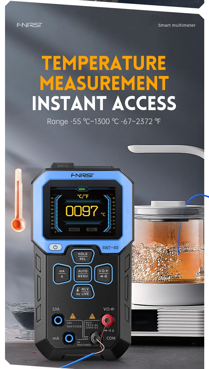 Professional Digital Multimeter with True RMS & Auto Range
