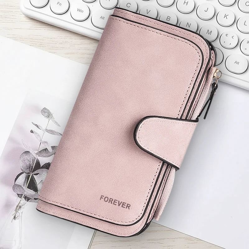 Highland Cow Print Zip-Around Wallet with Card Holder
