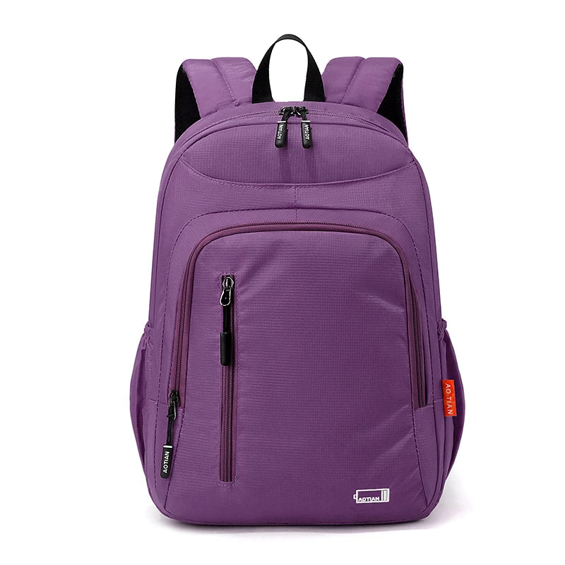 Water-Resistant Oxford Daypack for Women with Laptop Compartment