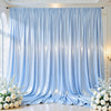 Shimmering Satin Backdrop Curtain Panels
