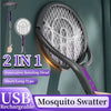 Rotating Head Electric Fly Swatter with Telescopic Handle