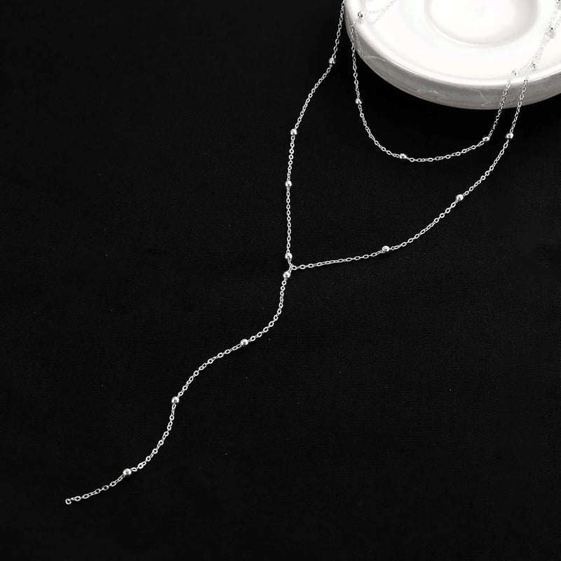 Y-Shaped Layered Pendant Necklace