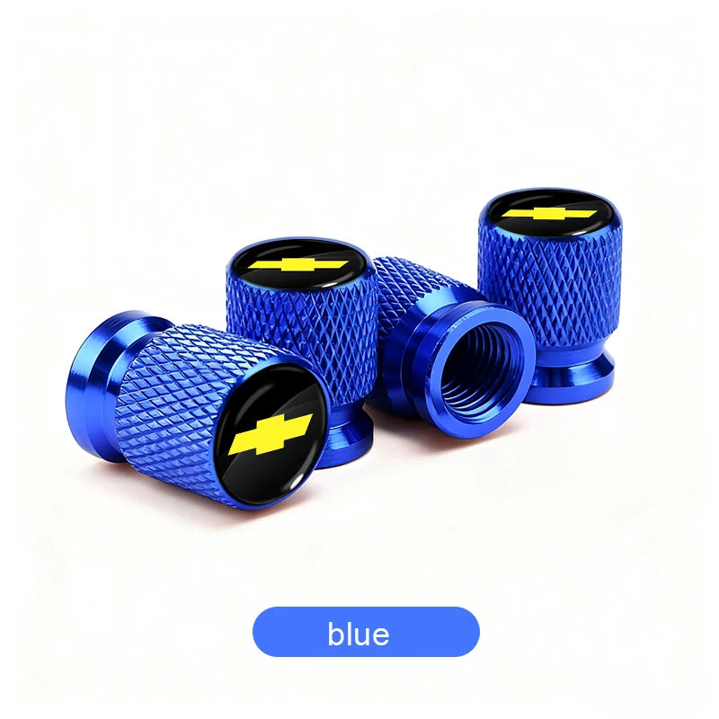 Aluminum Tire Valve Caps for Chevrolet Trucks & SUVs