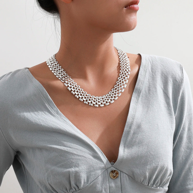 Chunky Cuban Link Necklace & Bracelet Set