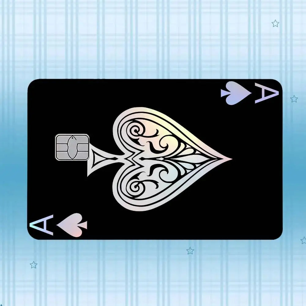 Holographic Card Skin Stickers (4-Pack) – Waterproof, Scratch-Resistant