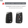 A black TPU car key fob cover is shown with a warning that it is not fit for all car keys.