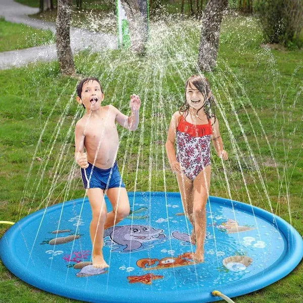 Inflatable Round Water Splash Mat for Kids