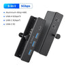 Aluminum USB 3.0 Hub with Clamp Mount for Desktops and Laptops