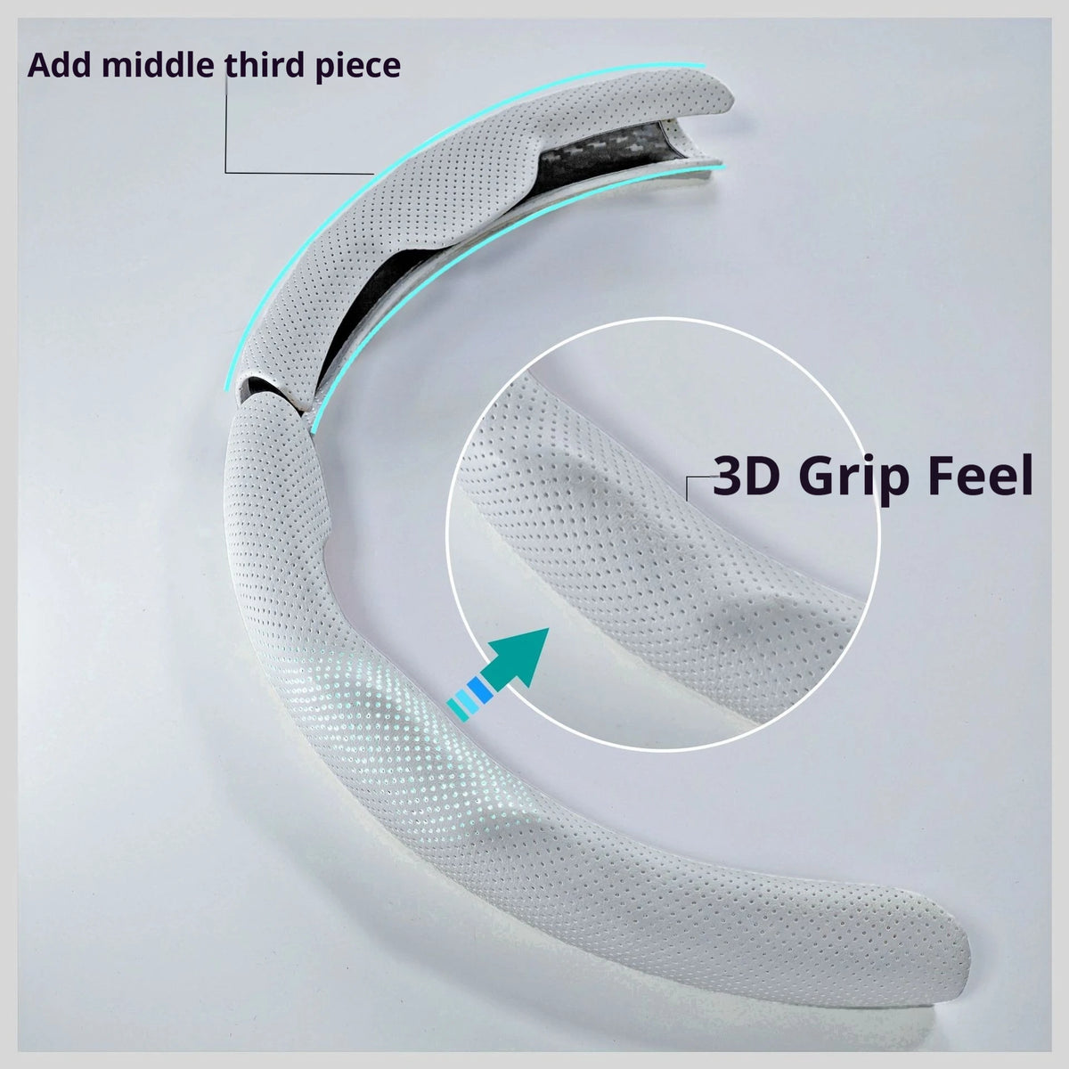 Premium Universal Leather Steering Wheel Cover