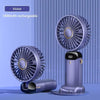 Portable Neck Fan with LED Display and Phone Stand
