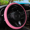 Premium PU Leather Embossed Steering Wheel Cover (14.5-15 Inch)