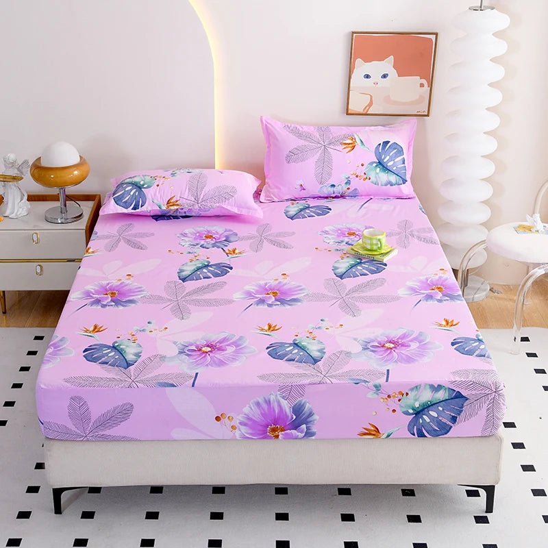 Zebra Print Fitted Bed Sheet with Elastic Edge