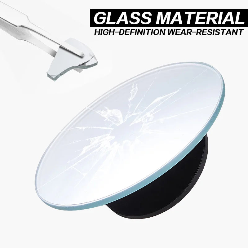 360° Rotatable Car Blind Spot Mirror – Wide Angle Auxiliary Rearview Safety Mirror
