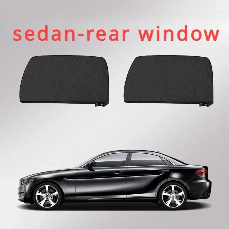 Car Side Window Mesh Sunshade Set – UV Protection & Heat Reduction