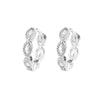 Cubic Zirconia Hoop Earrings