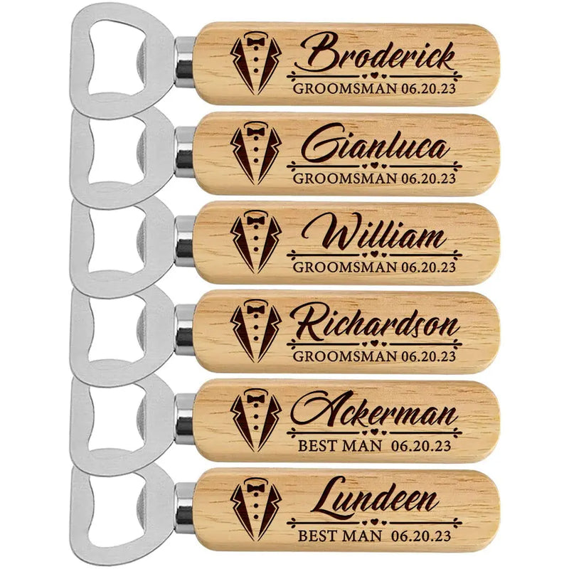 Personalized Wooden Bottle Opener