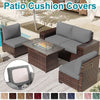 Waffle Jacquard Water-Resistant Sofa Slipcover with Elasticized Fit