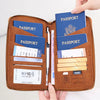 RFID Blocking Travel Passport Holder and Document Organizer