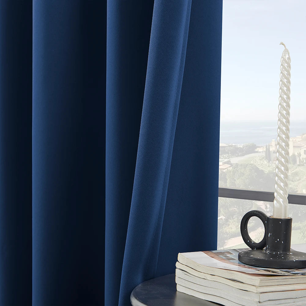 Solid Color Blackout Curtain for Bedroom and Living Room