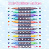 Dual-Tip Glitter Art Markers Set