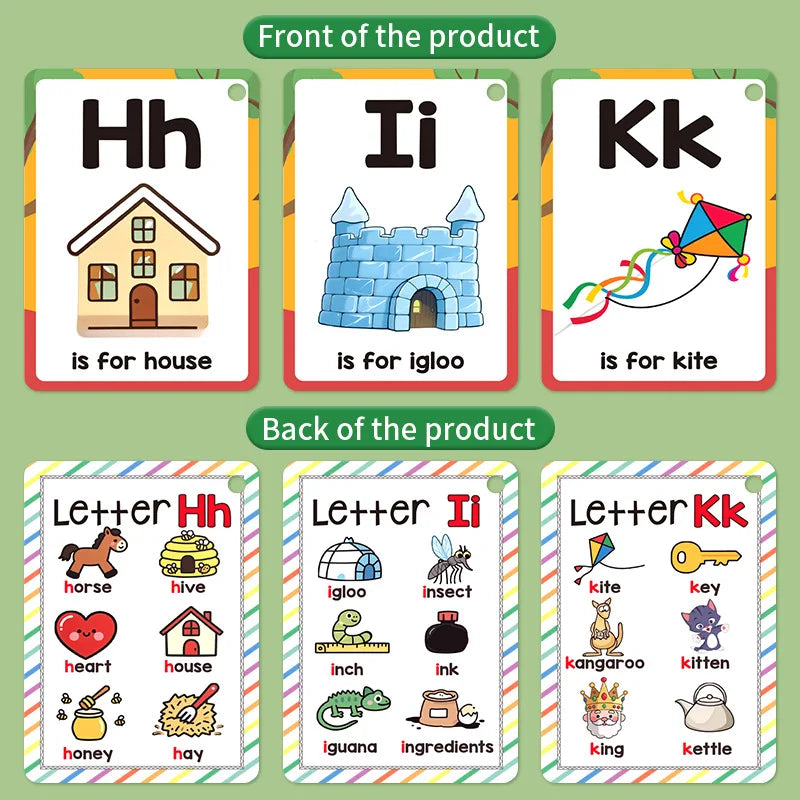 Alphabet Flash Cards for Early Learning & Montessori Education