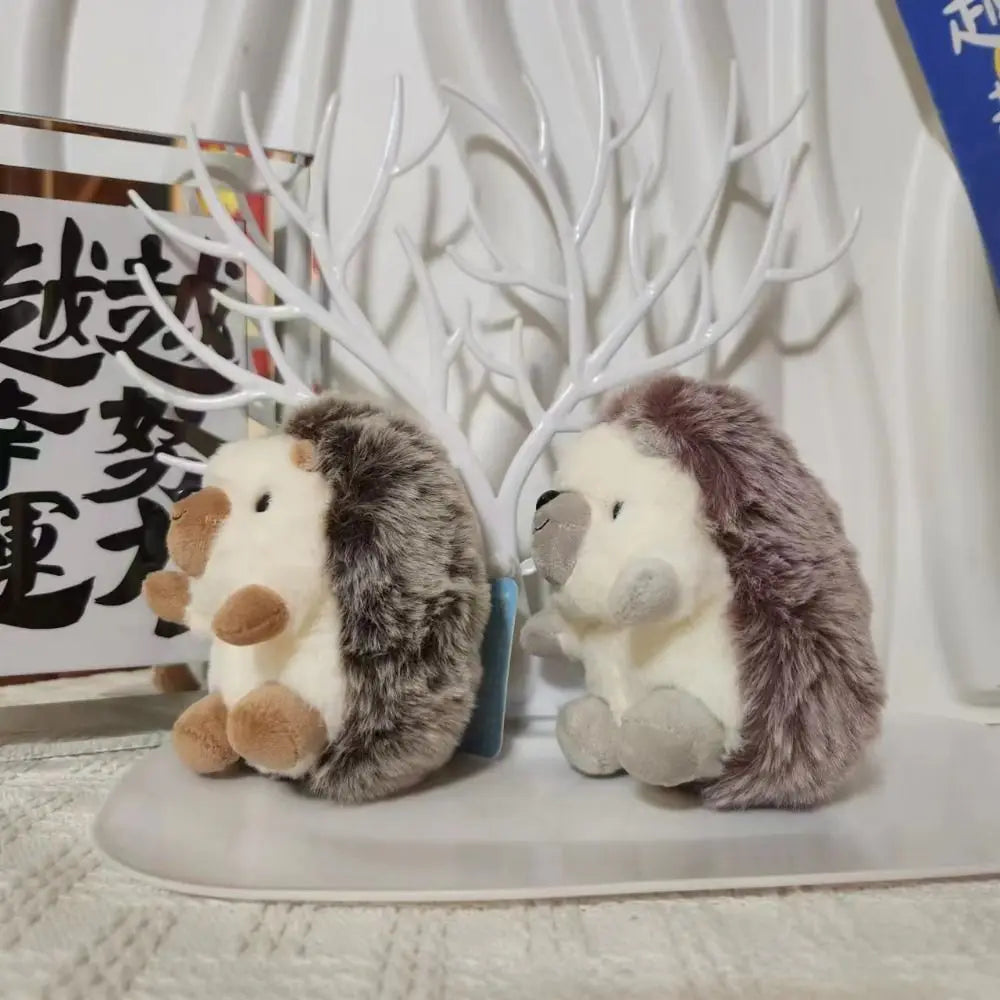 Cute Plush Hedgehog Keychain — Soft Stuffed Keyring for Bags & Keys
