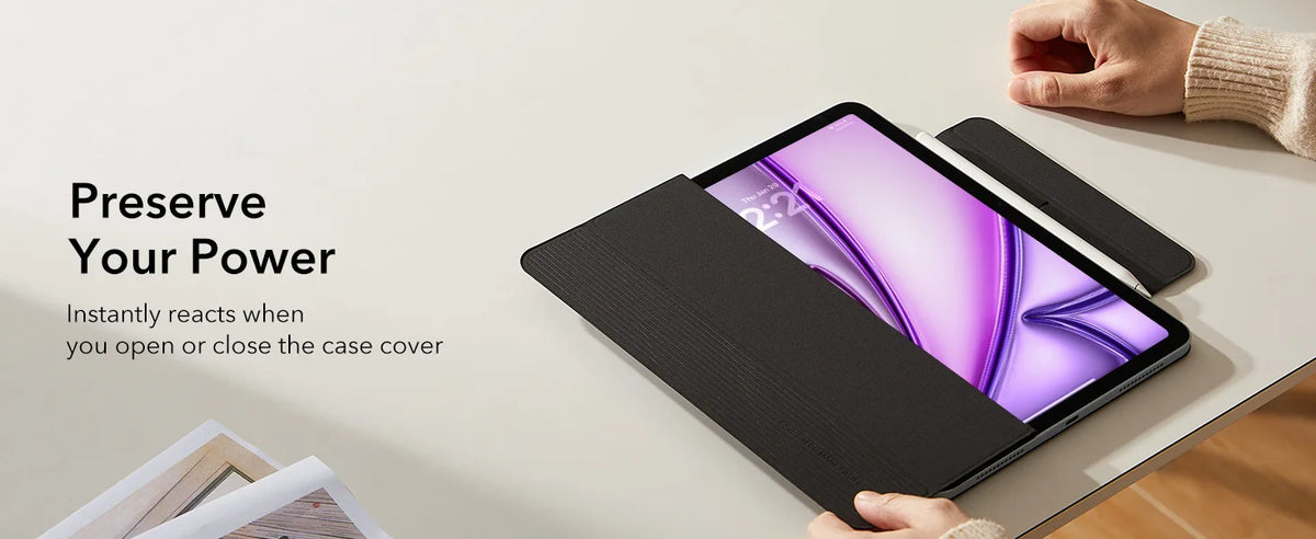 Magnetic Folio Case for iPad Air 11 Inch with Auto Wake/Sleep
