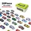 48-Piece Die-Cast Racing Car Set with Storage Case