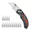 Folding Utility Knife with Replaceable Blade and Safety Lock
