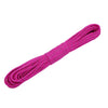 A bright magenta reflective paracord rope coiled and laid out diagonally.
