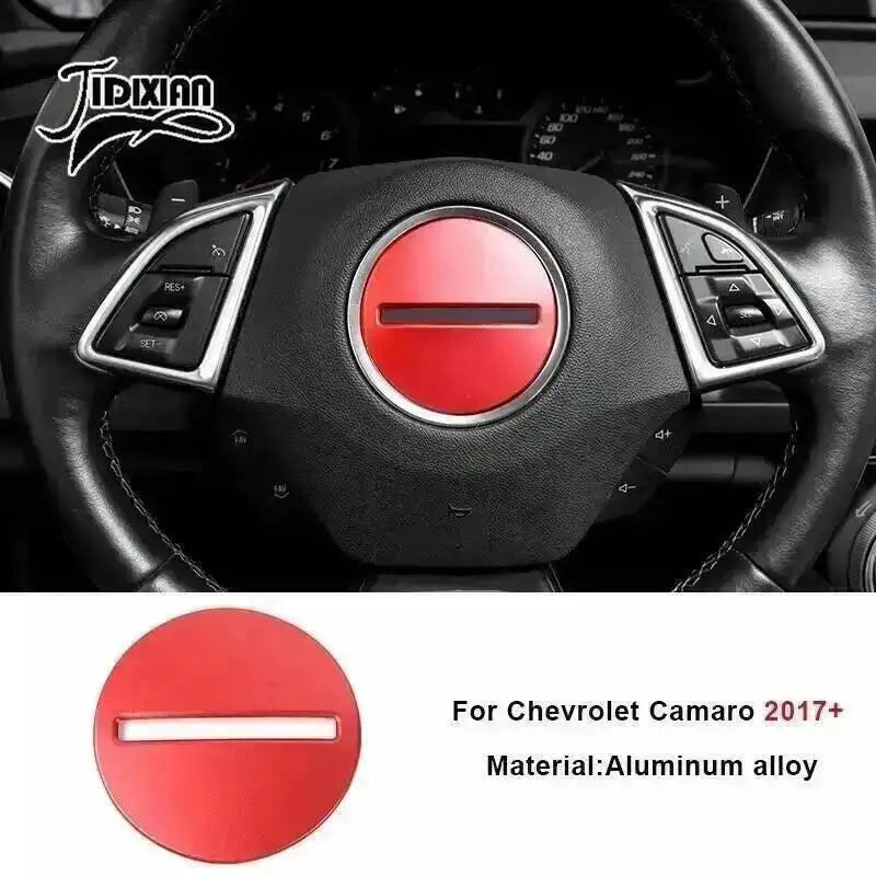 Red interior and exterior trim kit for Chevrolet Camaro 2017-2024 featuring a red trim piece.