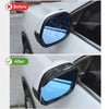 Before and after comparison of universal carbon fiber rain covers for car side mirrors