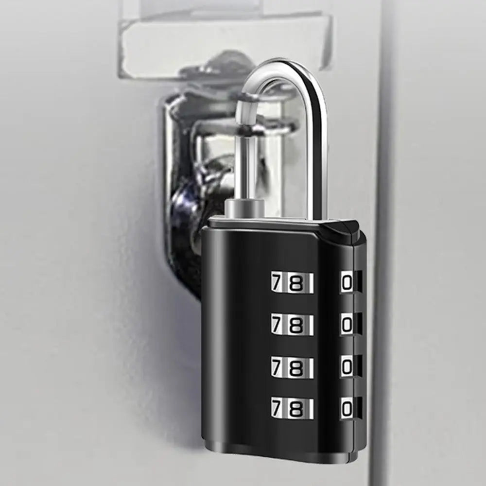 Secure 4-Digit Combination Padlock with Key