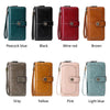 Vintage RFID-Blocking Large Capacity Wallet with Wrist Strap