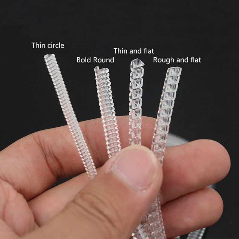 Invisible Ring Size Reducer with Spiral Spring Tightener