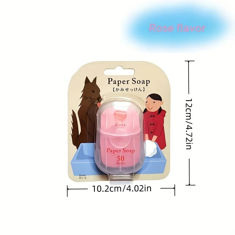 Lavender Portable Soap Sheets (50 Pack) for Travel & Outdoor Use