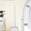 Silicone Toilet Brush with Wall-Mount Holder