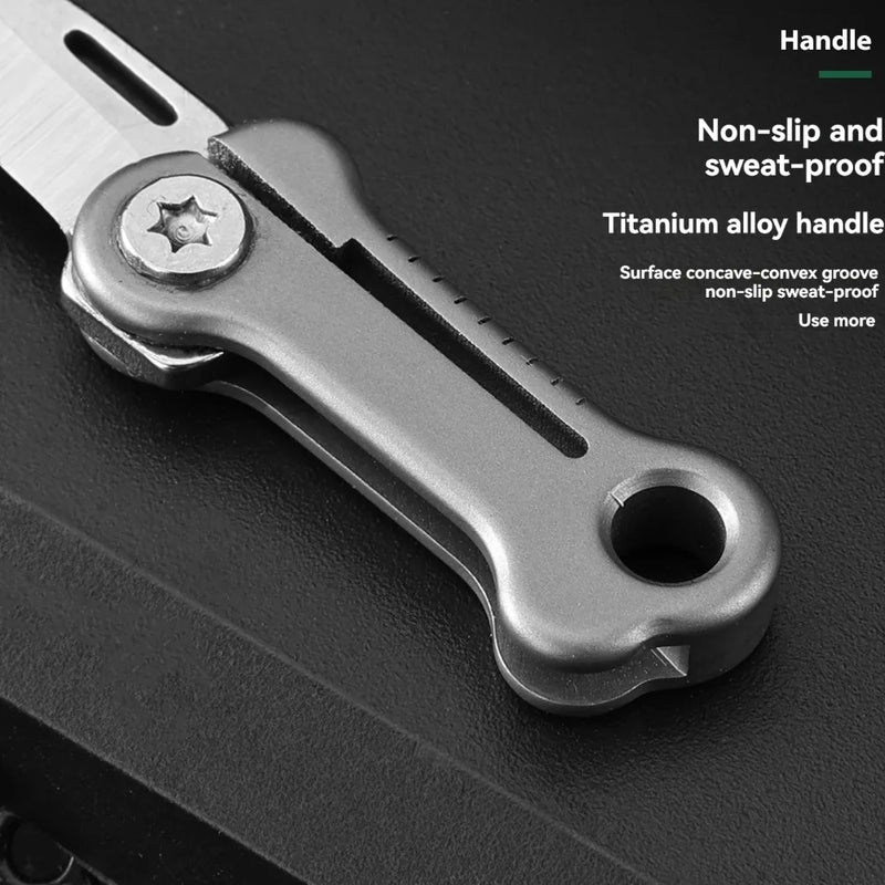 Cuchillo de Bolsillo Compacto de Titanio