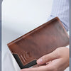 Men's Genuine Leather RFID Blocking Long Wallet with Card Holder