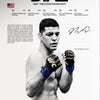 UFC Fighter Canvas Wall Art - MMA Boxing Poster for Gym & Man Cave Decor