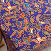 Bohemian Cotton Linen Fabric with Vintage Ethnic Print