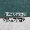GUTS Text Vinyl Decal – Waterproof Car & Laptop Sticker