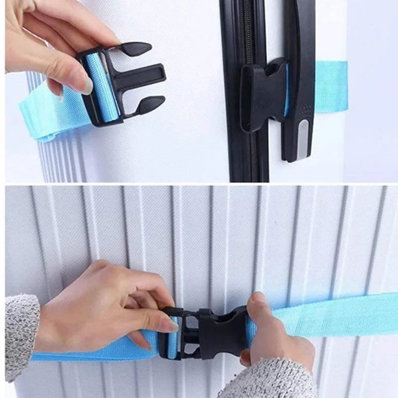 Secure Adjustable Luggage Strap with Combination Lock