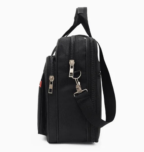 Classic Oxford Laptop Briefcase with Multiple Pockets