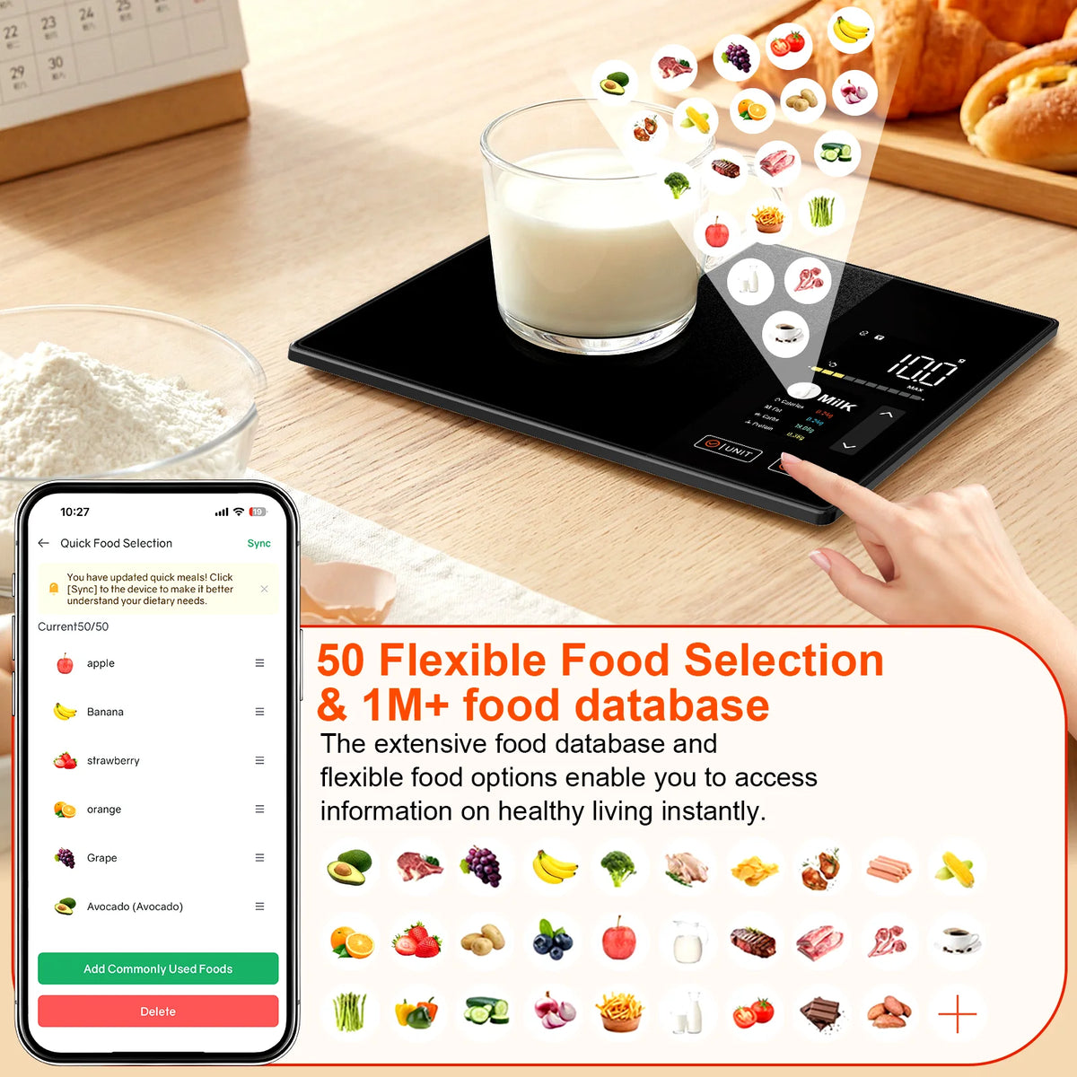 Báscula de Cocina Digital con Conexión a Aplicación